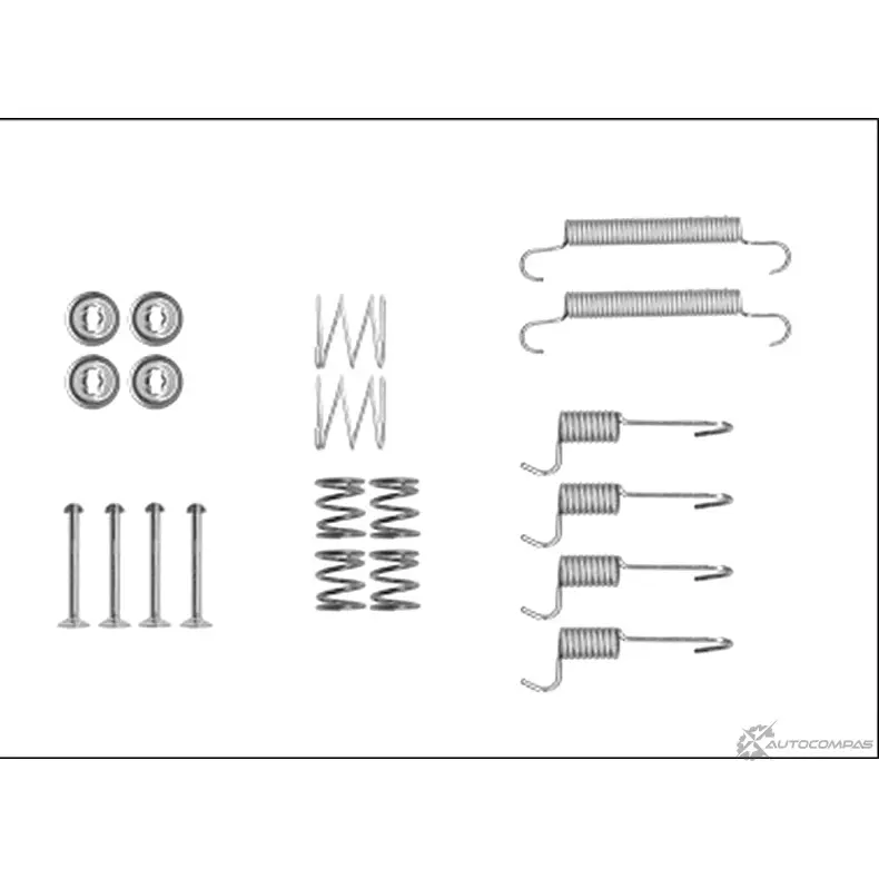 Ремкомплект колодок MINTEX 828854 MBA8 YIFW1MX 97401 0424 9 1 изображение 0