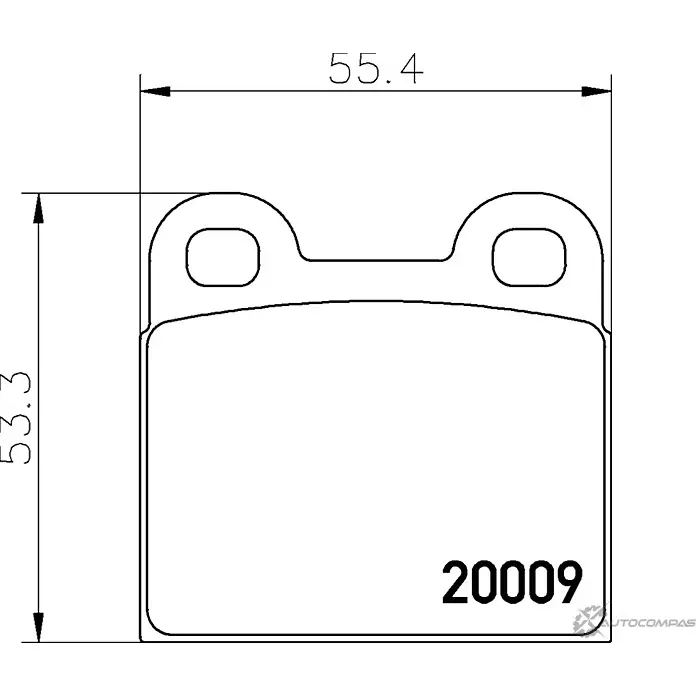 Тормозные колодки дисковые, комплект MINTEX 5028740000093 829273 UB YGI MDB1022 изображение 0