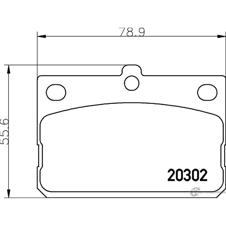 Тормозные колодки дисковые, комплект MINTEX 20 302 7037D101 MDB1063 829284 изображение 0