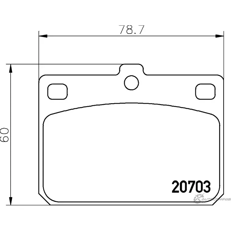 Тормозные колодки дисковые, комплект MINTEX 829287 20 703 7025D94 MDB1069 изображение 0