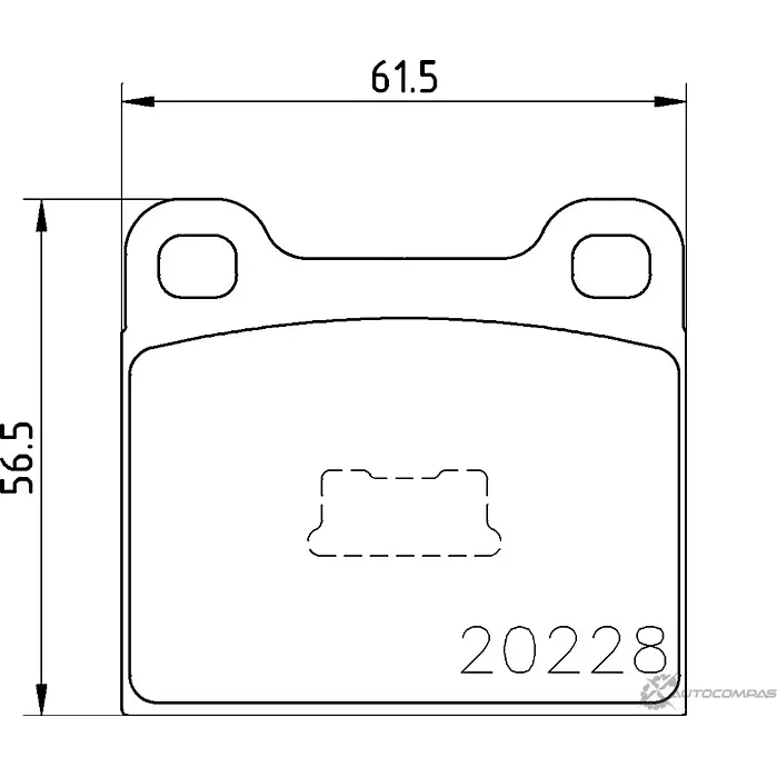 Тормозные колодки дисковые, комплект MINTEX 829293 202 28 7031D96 MDB1081 изображение 0