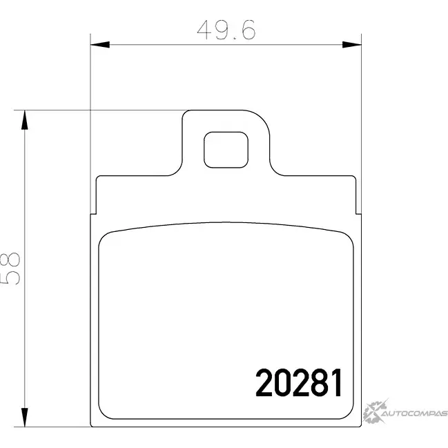 Тормозные колодки дисковые, комплект MINTEX 7058D126 MDB1090 2028 1 829299 изображение 0