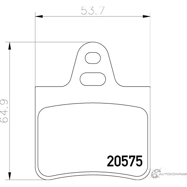 Тормозные колодки дисковые, комплект MINTEX MDB1120 7001D73 2057 5 829320 изображение 0