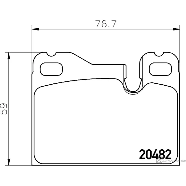 Тормозные колодки дисковые, комплект MINTEX MDB1133 7045D252 829329 20 482 изображение 0