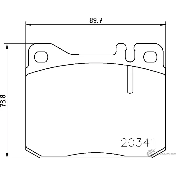 Тормозные колодки дисковые, комплект MINTEX 20 341 MDB1180 20392 829365 изображение 0