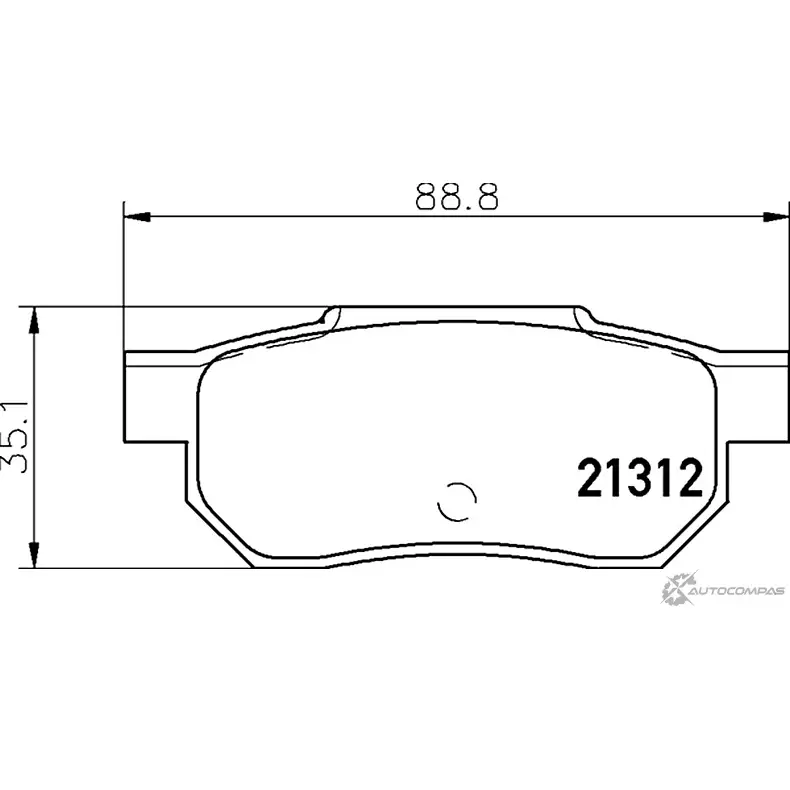 Тормозные колодки дисковые, комплект MINTEX 2 1312 7233D339 829500 MDB1360 изображение 0