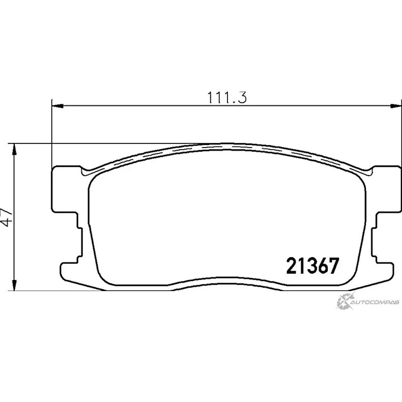 Тормозные колодки дисковые, комплект MINTEX 0Y6QF8 MDB1394 829525 213 67 изображение 0