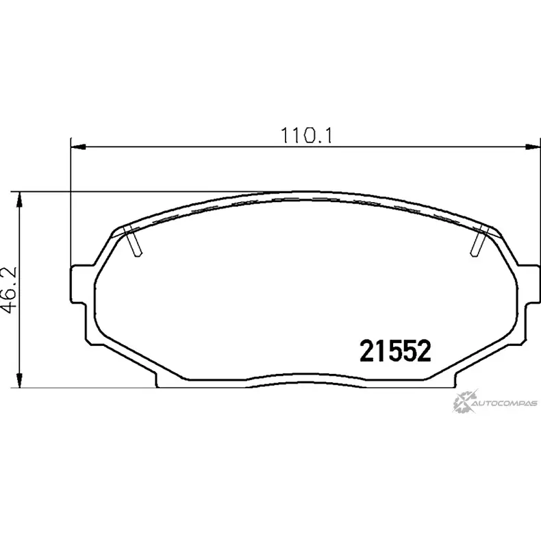 Тормозные колодки дисковые, комплект MINTEX MDB1413 7337D457 829543 215 52 изображение 0