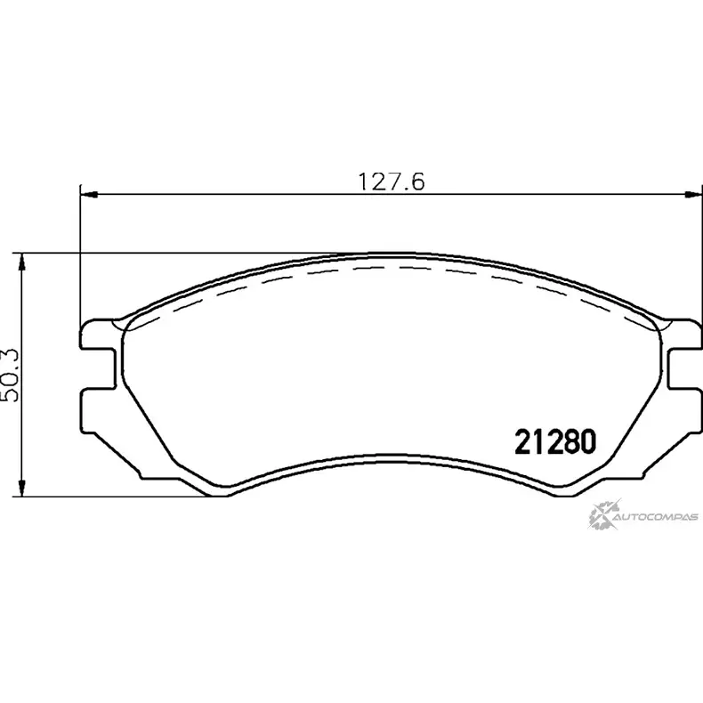 Тормозные колодки дисковые, комплект MINTEX 8TXMZ76 212 80 829570 MDB1443 изображение 0