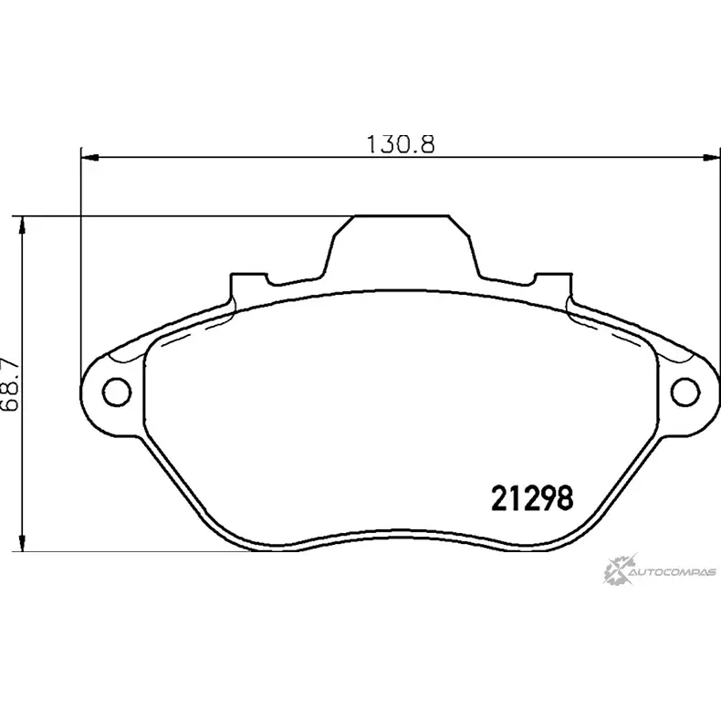 Тормозные колодки дисковые, комплект MINTEX MDB1454 BYYW17 2129 8 829581 изображение 0