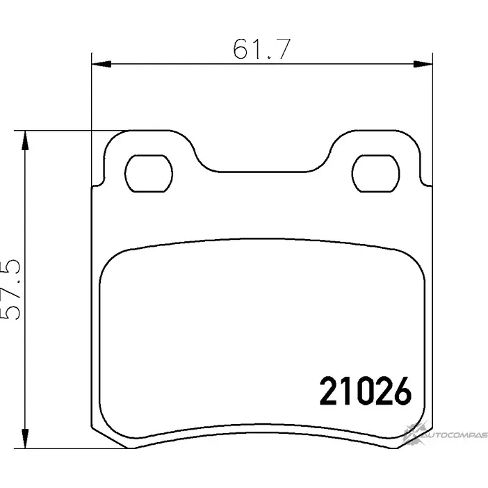 Тормозные колодки дисковые, комплект MINTEX MDB1480 7274D495 829602 21 026