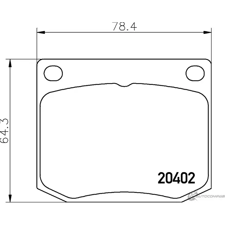 Тормозные колодки дисковые, комплект MINTEX 7199D2B 829692 204 02 MDB1581