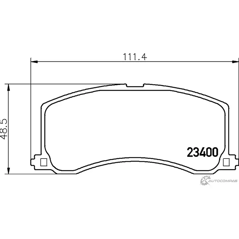 Тормозные колодки дисковые, комплект MINTEX 2 3400 7557D677 MDB1740 829823