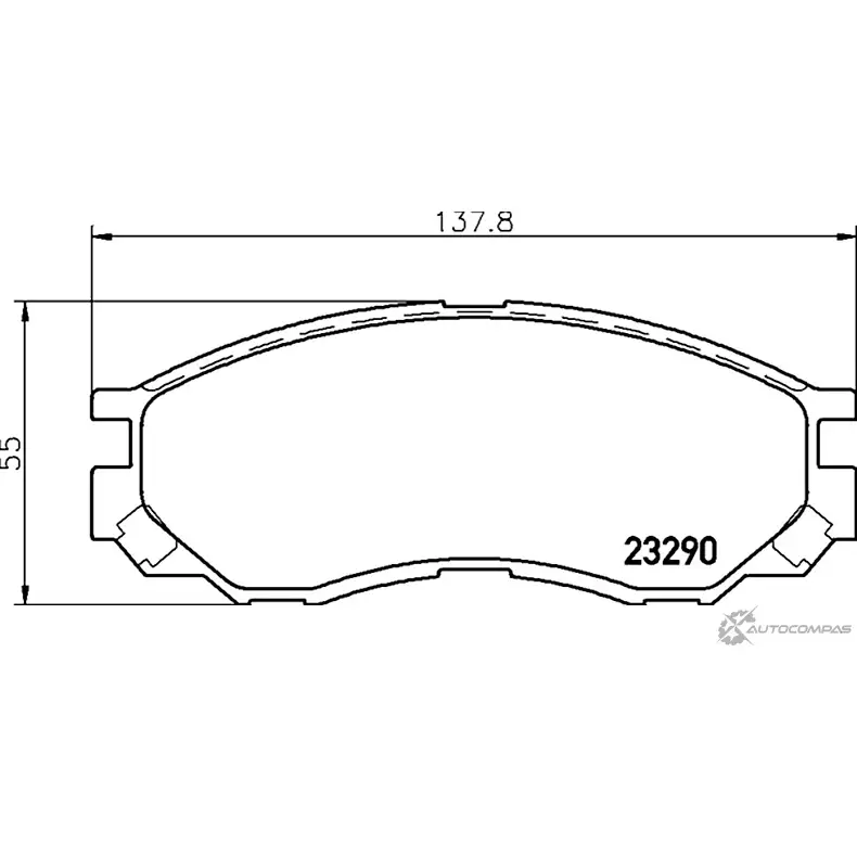 Тормозные колодки дисковые, комплект MINTEX 829892 2 3290 MDB1823 6S3VJTC изображение 0