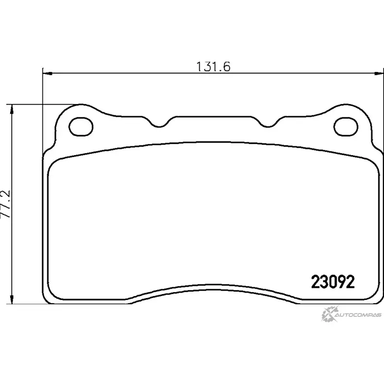 Тормозные колодки дисковые, комплект MINTEX 23 092 1C7JZ3R 829921 MDB1859 изображение 0