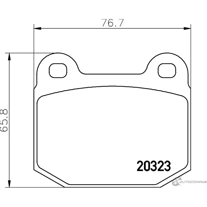 Тормозные колодки дисковые, комплект MINTEX 829945 7391D109 20 323 MDB1890 изображение 0