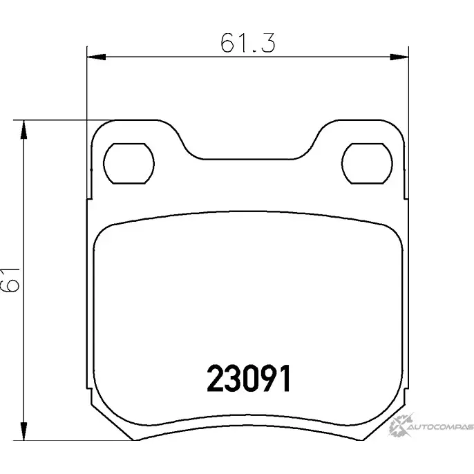 Тормозные колодки дисковые, комплект MINTEX 829971 MDB1918 2309 1 7686D811 изображение 0