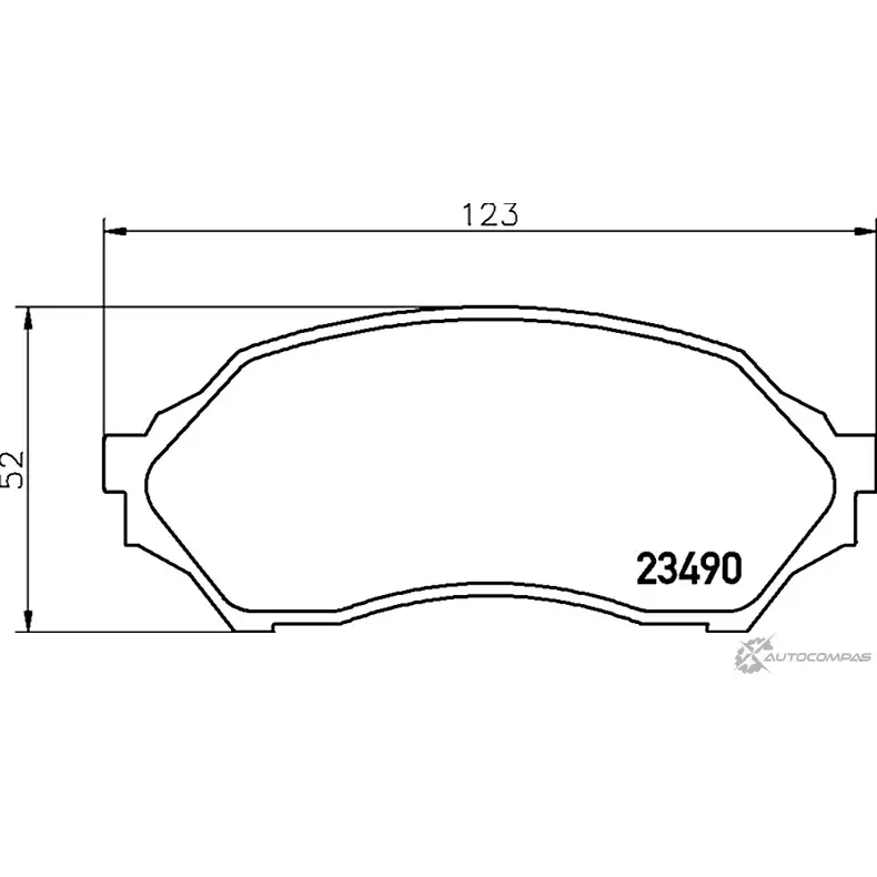 Тормозные колодки дисковые, комплект MINTEX 829997 2349 0 7670D798 MDB1946 изображение 0