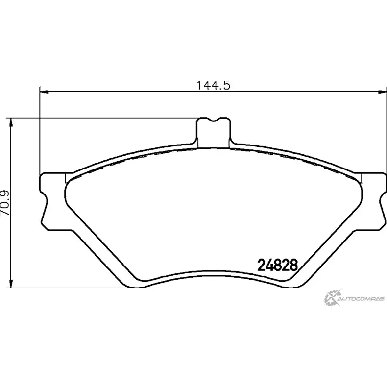 Тормозные колодки дисковые, комплект MINTEX MDB2137 7537D659 2 4828 830134