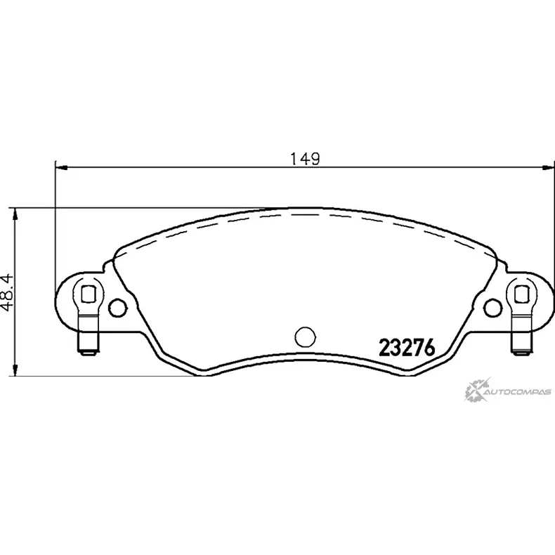 Тормозные колодки дисковые, комплект MINTEX 4E8LQ1 830184 MDB2189 2327 6