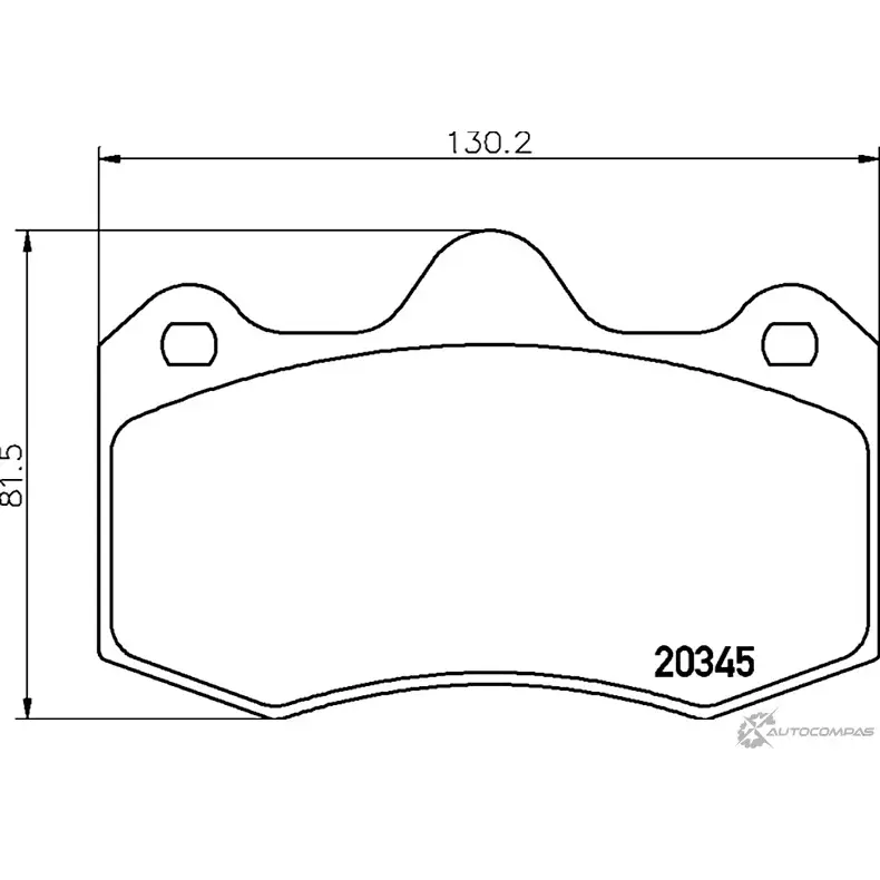 Тормозные колодки дисковые, комплект MINTEX 830192 MDB2207 ZOTYI 2 0345