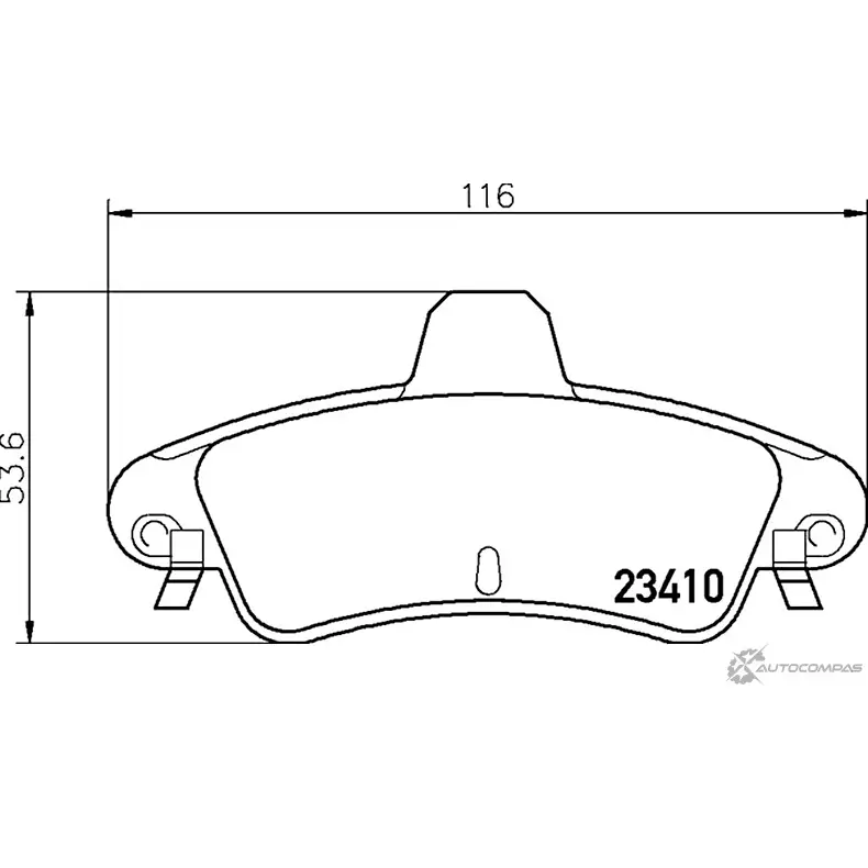 Тормозные колодки дисковые, комплект MINTEX 830250 MDB2279 2341 0 DZUYC изображение 0