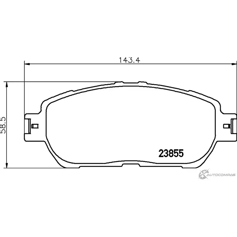 Тормозные колодки дисковые, комплект MINTEX MDB2311 7785D906 2385 5 830277 изображение 0