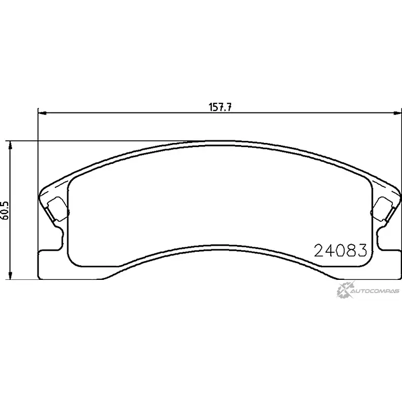 Тормозные колодки дисковые, комплект MINTEX 2408 3 MDB2376 830326 7846D945