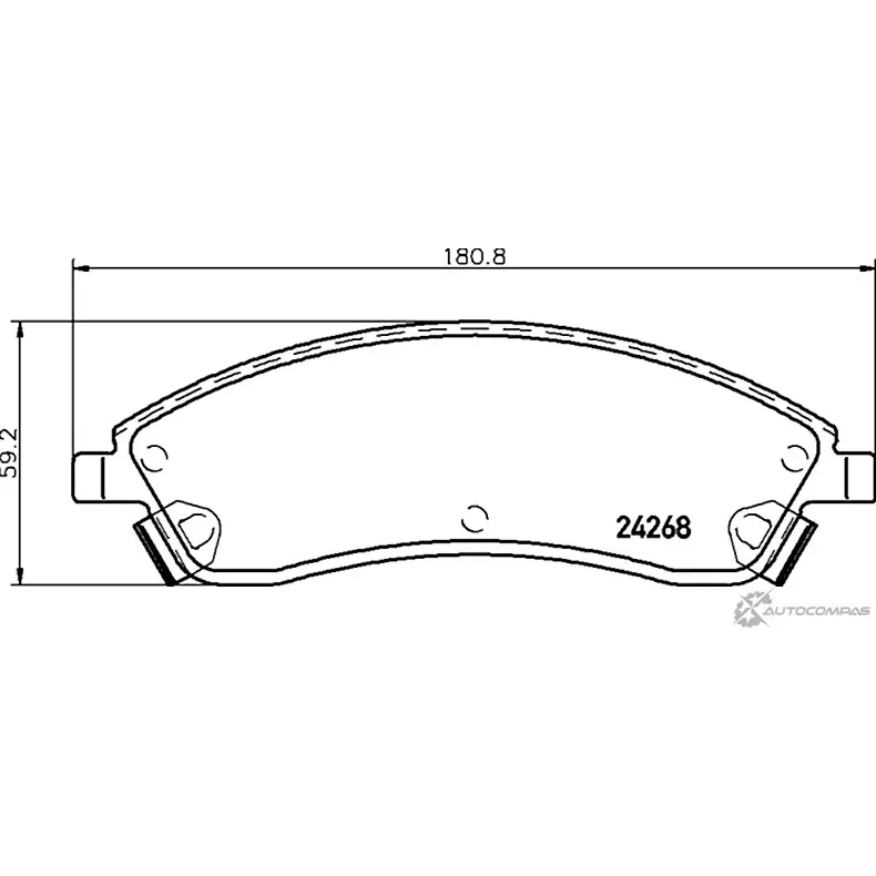Тормозные колодки дисковые, комплект MINTEX MDB2377 830327 7922D1019 2426 8 изображение 0