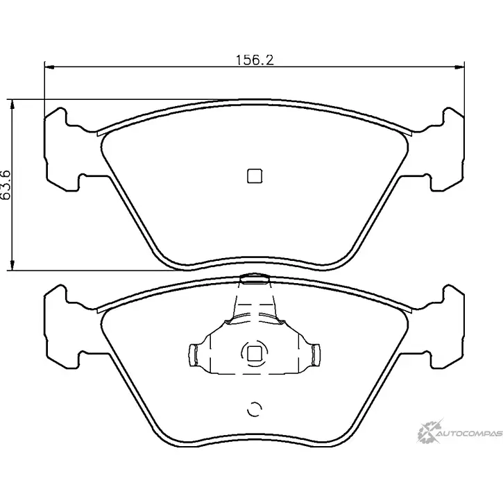 Тормозные колодки дисковые, комплект MINTEX 7778D90 1 VX76V MDB2415 830339 изображение 0