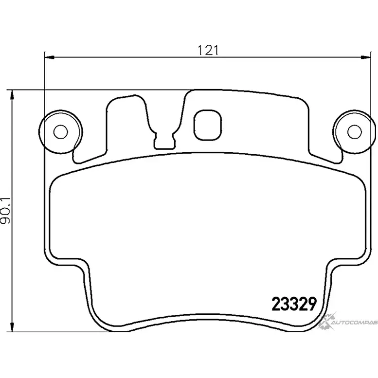 Тормозные колодки дисковые, комплект MINTEX 830341 7798D917 MDB2417 2332 9 изображение 0