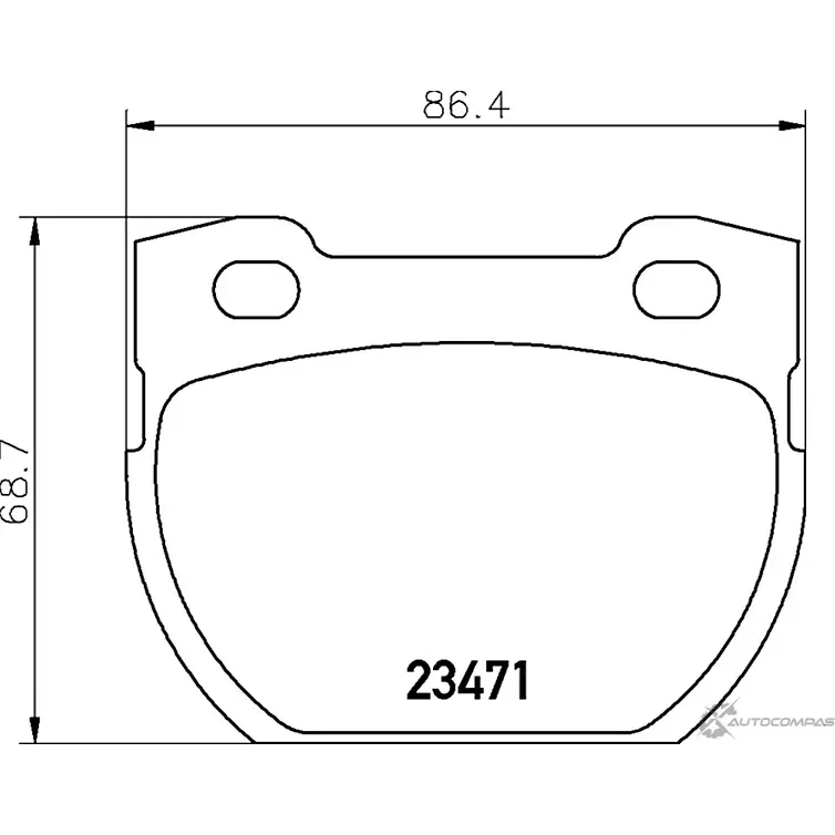 Тормозные колодки дисковые, комплект MINTEX 830415 A6EW63O 234 71 MDB2579 изображение 0