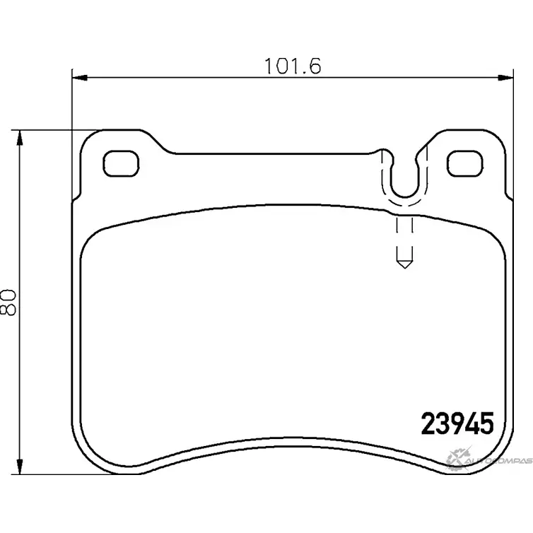 Тормозные колодки дисковые, комплект MINTEX 8227D1121 MDB2775 2394 5 830590