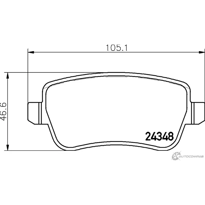 Тормозные колодки дисковые, комплект MINTEX 830613 5028740427098 MDB2800 9 KN2XC