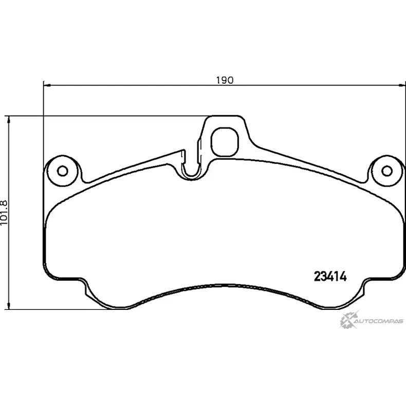 Тормозные колодки дисковые, комплект MINTEX SDM6YY 2 3414 830801 MDB3033 изображение 0