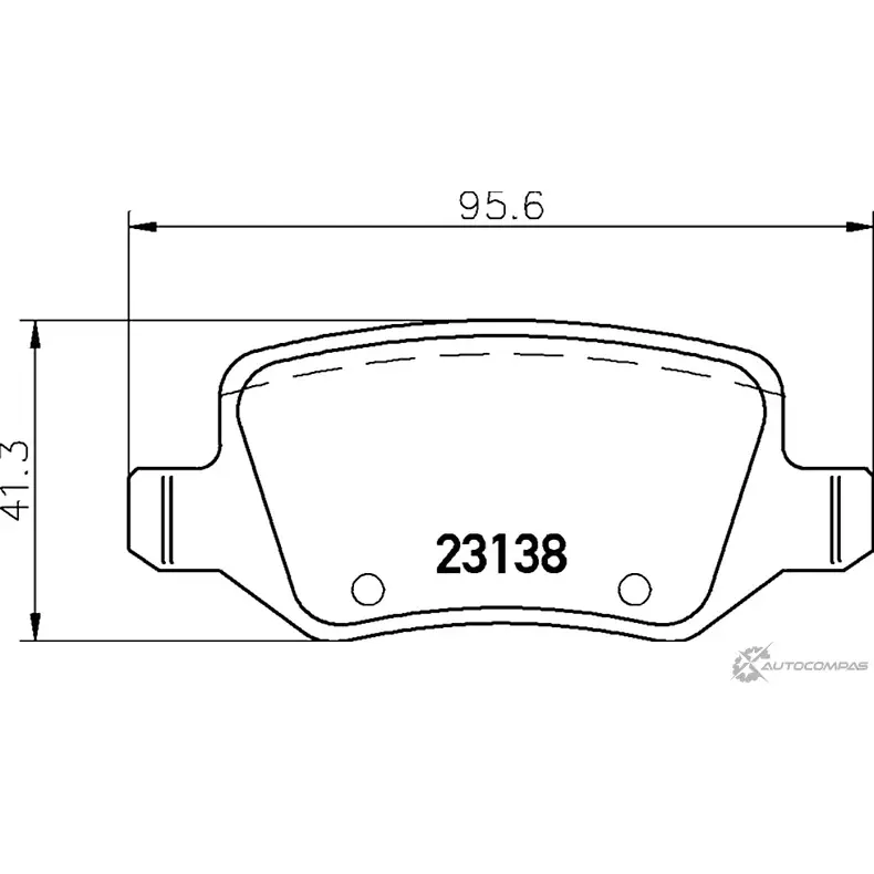 Тормозные колодки дисковые, комплект MINTEX 830974 2313 8 Z4ZF0 MDB3244
