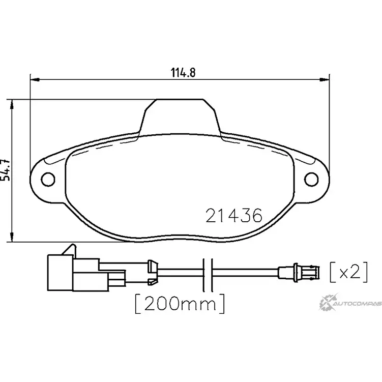 Тормозные колодки дисковые, комплект MINTEX 2143 6 831035 MDB3317 0V8SA0 изображение 0
