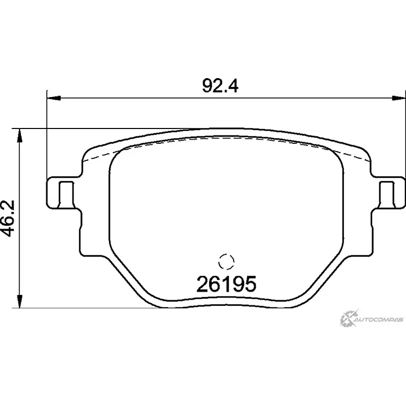 Тормозные колодки дисковые, комплект MINTEX MDB3455 SXDC 07 1437029113