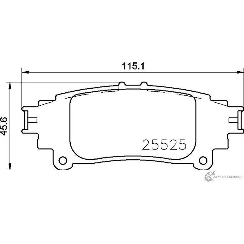 Тормозные колодки дисковые, комплект MINTEX MDB3720 8809D1391 831133 25 525 изображение 0