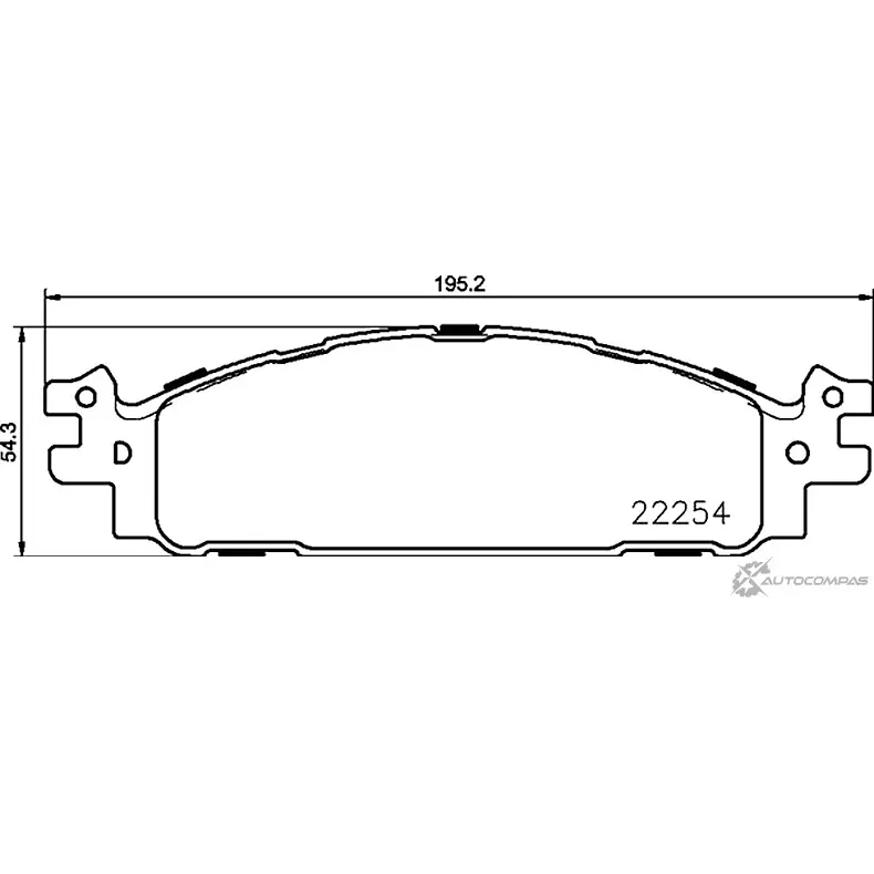 Тормозные колодки дисковые, комплект MINTEX 831190 MDB3798 8715D1508 22 254 изображение 0