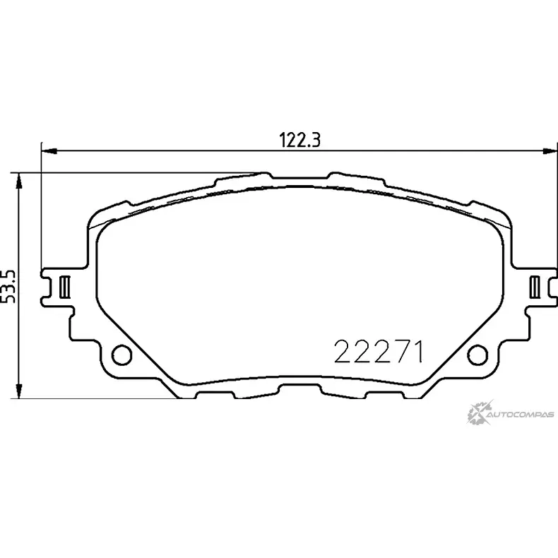 Тормозные колодки дисковые, комплект MINTEX 5VBLA7 831210 22 271 MDB3830 изображение 0