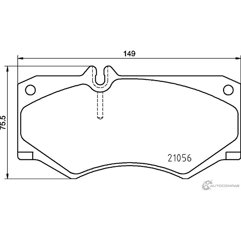 Тормозные колодки дисковые, комплект MINTEX 2 1056 MDB3983 5R175H 1193684117 изображение 0
