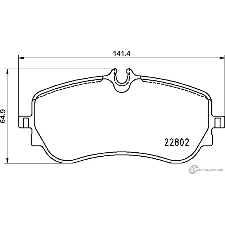 Тормозные колодки дисковые, комплект MINTEX 1436754239 MDB4118 I9C11 B изображение 0