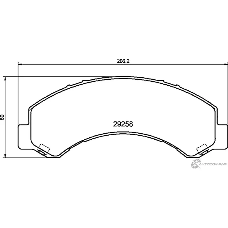 Тормозные колодки дисковые, комплект MINTEX GX E7AEG MDB4185 1437029150 изображение 0