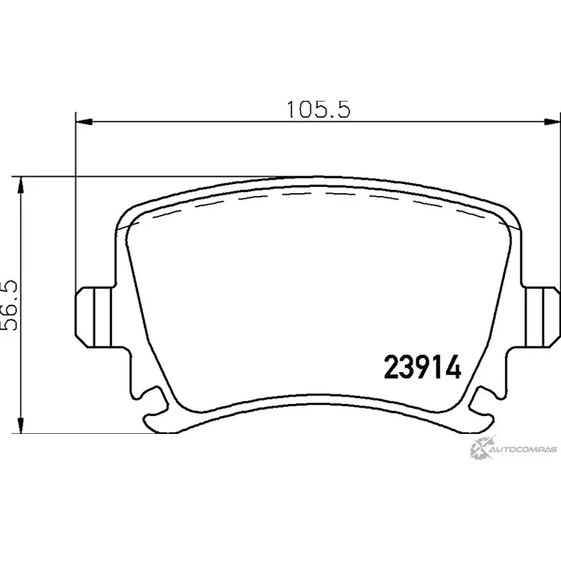 Тормозные колодки, дисковые, комплект MINTEX 2391 4 MDB82580 1193684507 Z4D313 изображение 0
