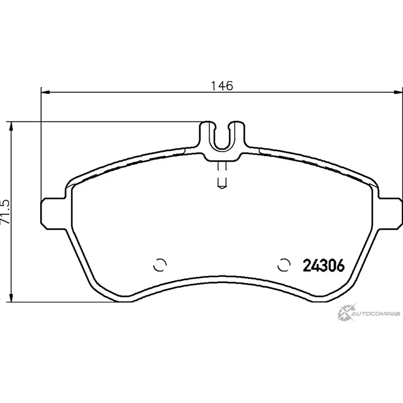Тормозные колодки, дисковые, комплект MINTEX ENJ ES 446XR5 1437028933 MDB82830 изображение 0