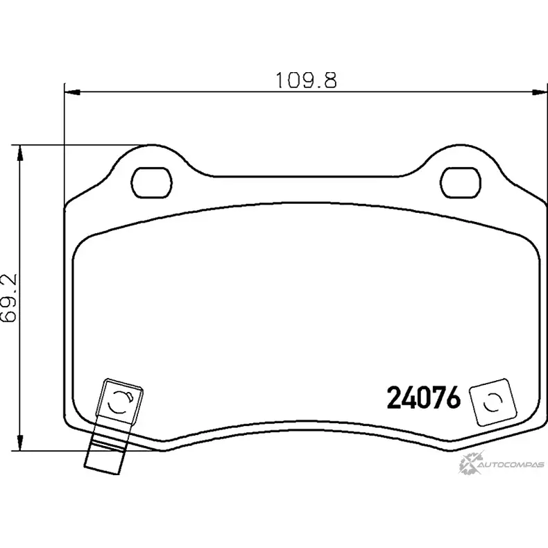 Тормозные колодки, дисковые, комплект MINTEX XZNS1J N 1437029048 QBZ6SO MDB82997