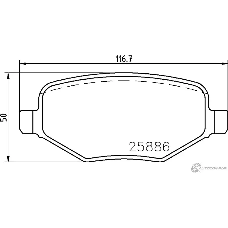 Тормозные колодки, дисковые, комплект MINTEX Y73AZZ 1437028889 HMM7 0 MDB83841 изображение 0