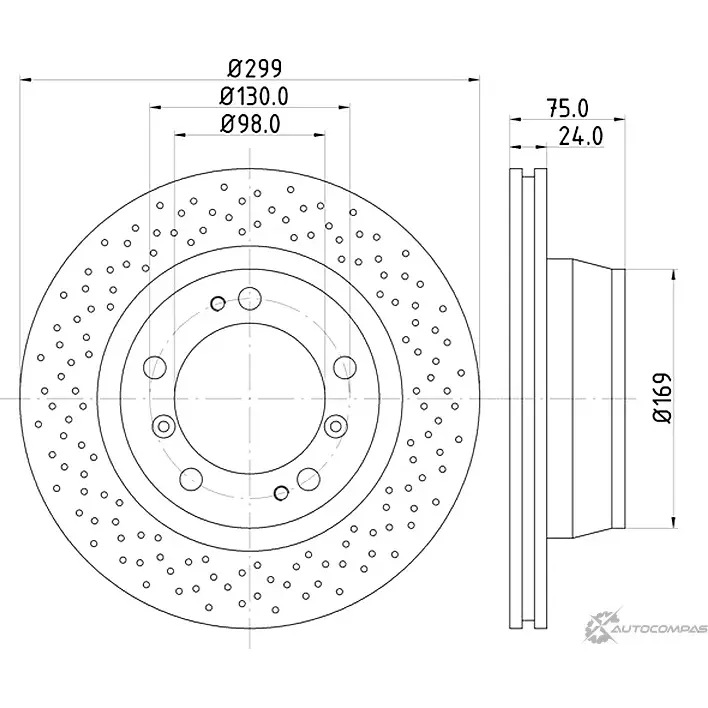Тормозной диск MINTEX 98200 1001 0 1 831576 MDC1431 98200 1001 изображение 0