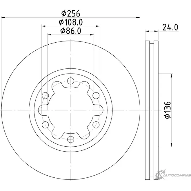 Тормозной диск MINTEX 98200 2363 MDC2327 98200 2363 0 1 832323 изображение 0